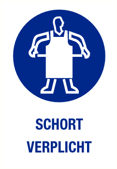 Schort verplicht