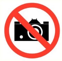 Fotograferen verboden