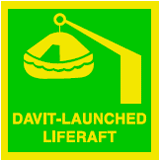 Davit - launched liferaft