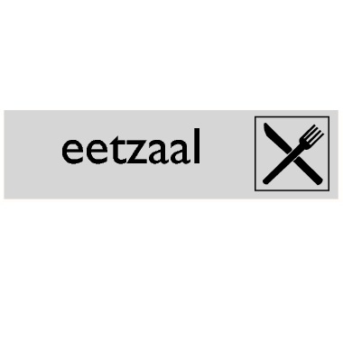 Infoplaatje Eetzaal