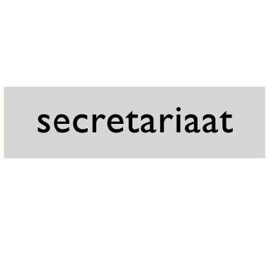 Infoplaatje Secretariaat
