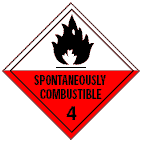 Spontaniously combustible